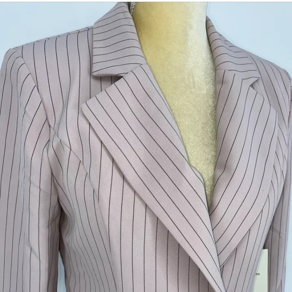 Tularosa Pink Pinstripe Blazer Jacket NWT - Picture 2 of 9